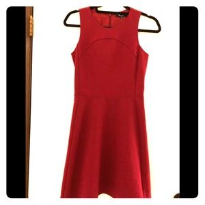 Madewell Red Flare fit dress